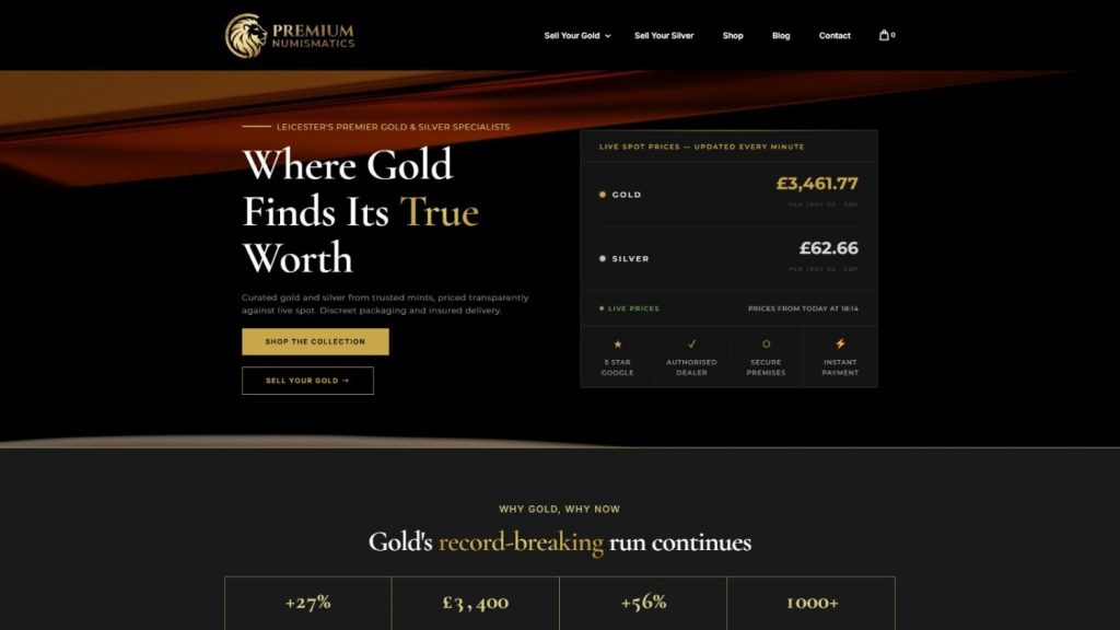 Premium Numismatics Website
